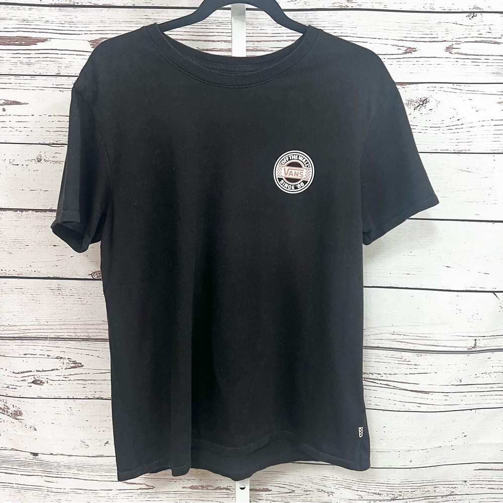 Vans Off the Wall Black Short Sleeve Graphic Tee Large